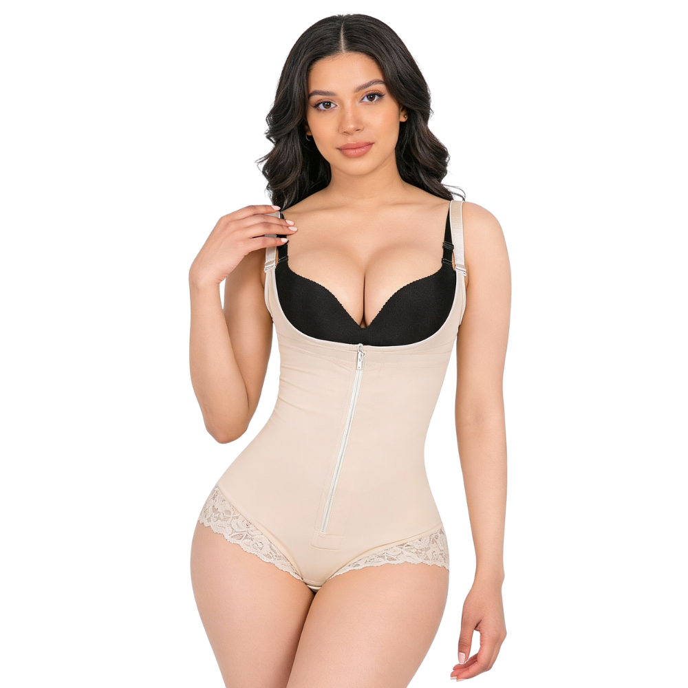 Magic Double Compression Breathable Tummy Control Bodysuit | Stays-Flat Anti-Roll Shaper - Magic Shaper