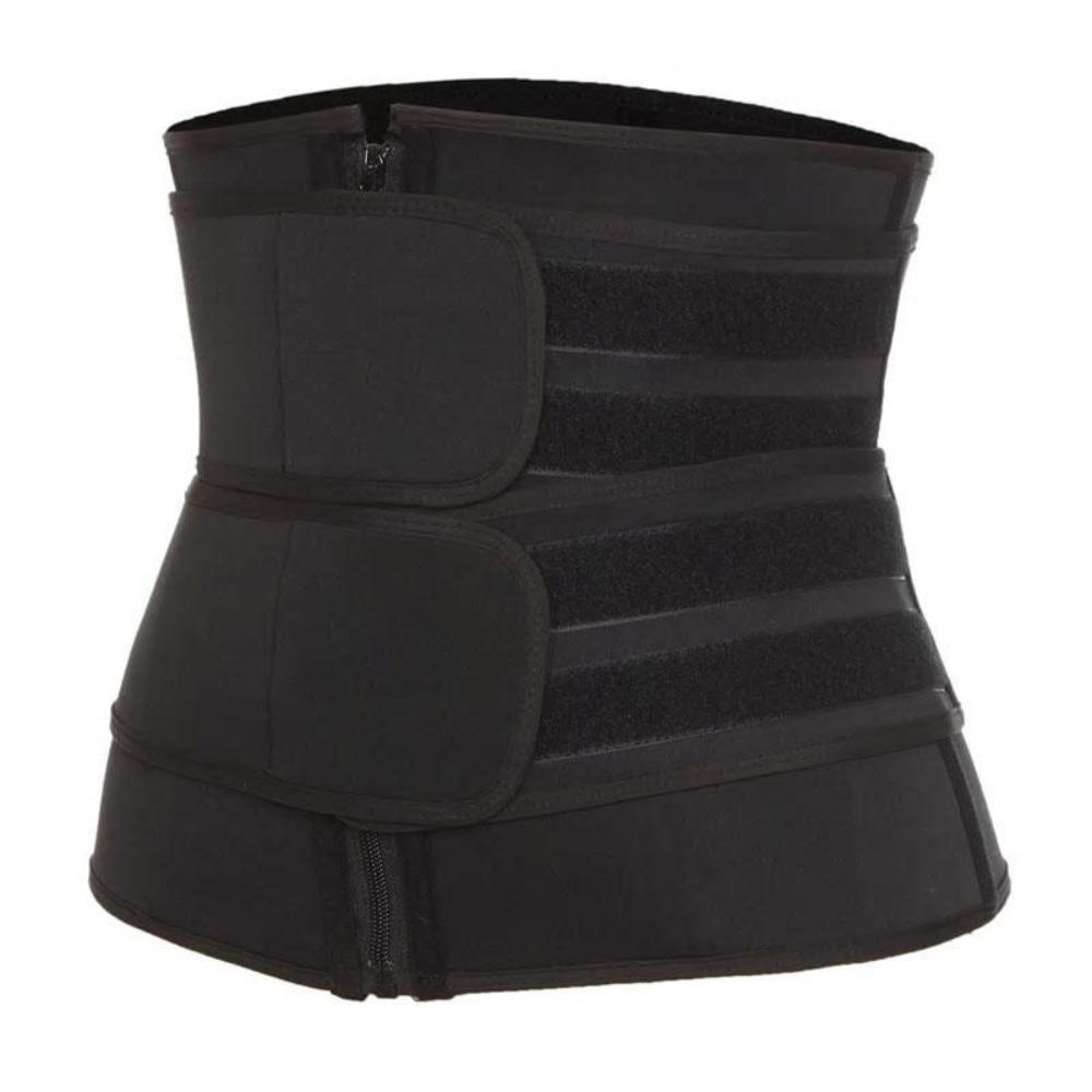 Premium Waist Trainer With Double Compression Straps Supportive Zipper Magic Shaper AUS